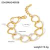 Trendy Chain Design Stainless Steel Bangle For Women Charm Bracelet Luxury Charm Jewelry Wedding Banquet Gift