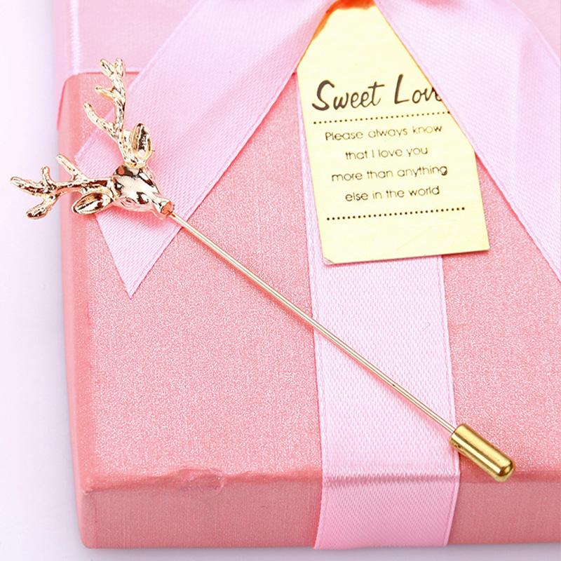 Aslsaw Multi-Styles Lange Nadeleinführungskappe Metallbrosche Pin Anzug Hemd Kragen Pins Corsage Broschen für Männer und Frauen