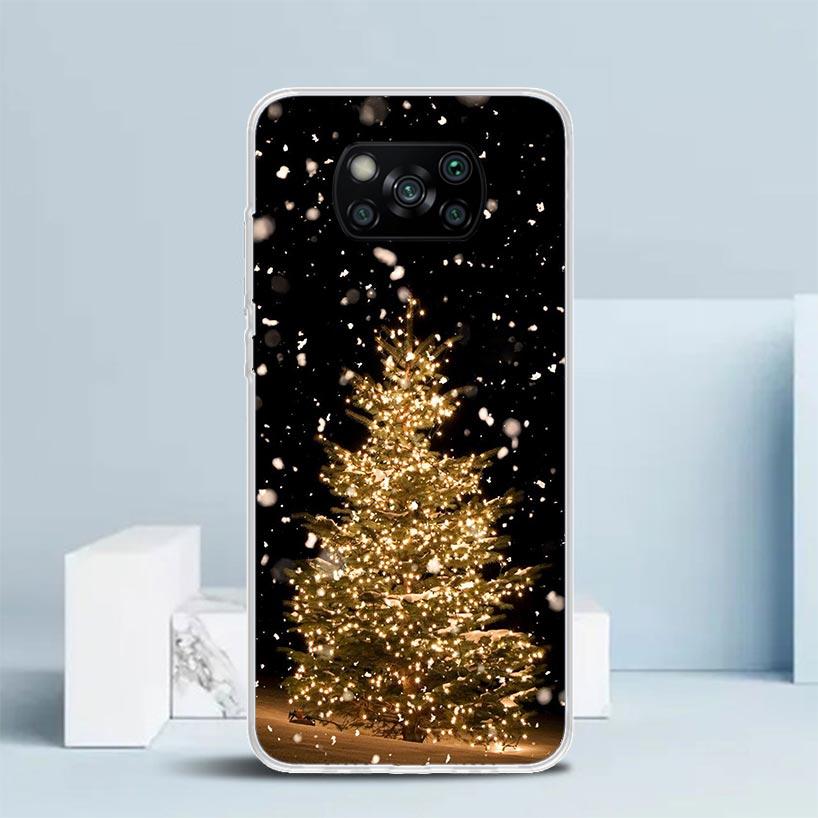 Merry Christmas Tree Snow Phone Case For Xiaomi Poco F7 Ultra X5 X6 X7 Pro M7 Redmi 15C 15 13C 13 12C 12 10C 10 10A 9 9C 9A 9T C