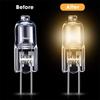 50/100PCS G4 12V 10W 20W Warm Light LED Lamp Bulbs Eco Halogen Light Bulbs Capsule Inserted Beads Crystal Lamp Halogen Bulb