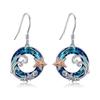 Charm Weiblicher Seestern Tier Hängeohrringe Süß Trendig Brautschmuck Silberfarbe Hängend Hochzeit Für Frauen