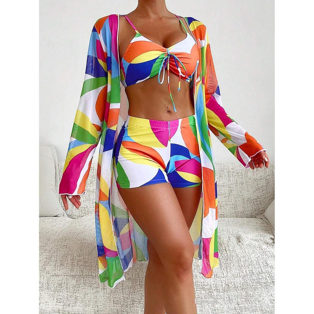 Samostatné plavky Tankini set Dámské plavky Sportovní plážové oblečení Dvoudílné plavky Dívčí plavecké oblečení do bazénu Dámské plavky