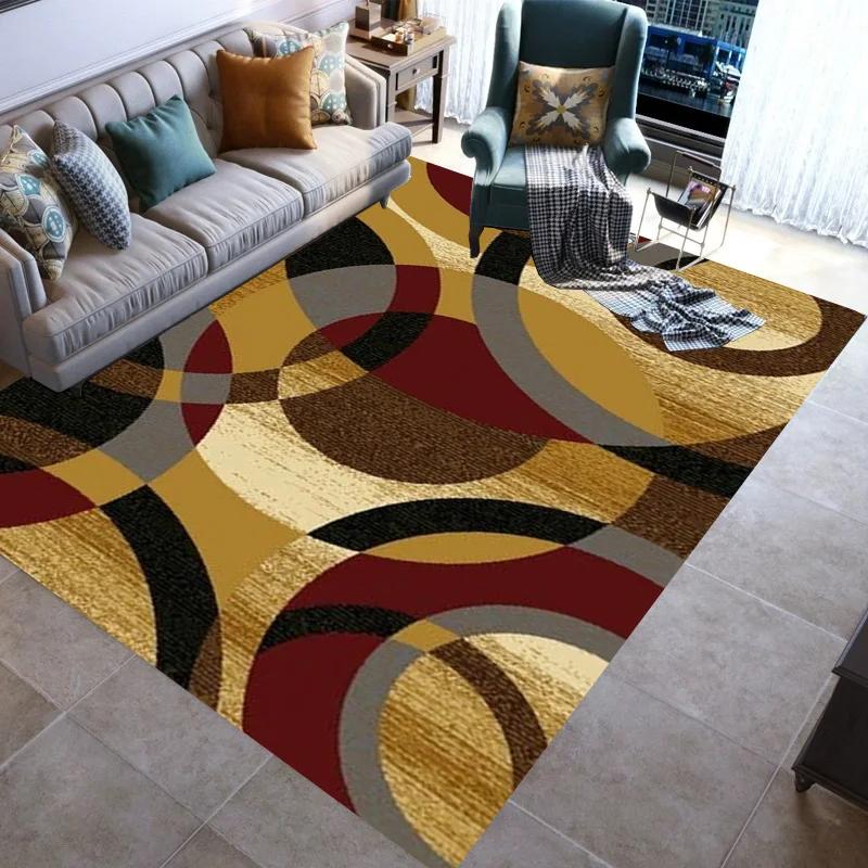 

Fashionable Stylish Geometric Lines Washable Modern 3D Printing Carpet Mat Living Room Bedroom Toilets Rugs Area Rug 40cm by 60cm