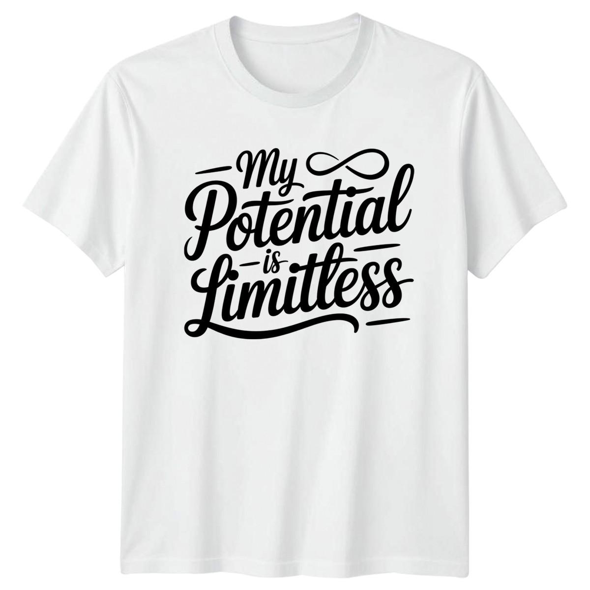 My Potential Is Limitless T-Shirt Positive Affirmations Motivational Gift XXXXL