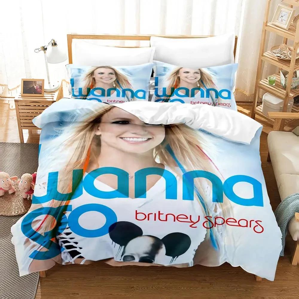  Britney Single Twin Full Queen King Size Bed Cover 3D Bedding Set for Boys Bedroom Duvet Cover Bed Set Quilt Cover Pillowca