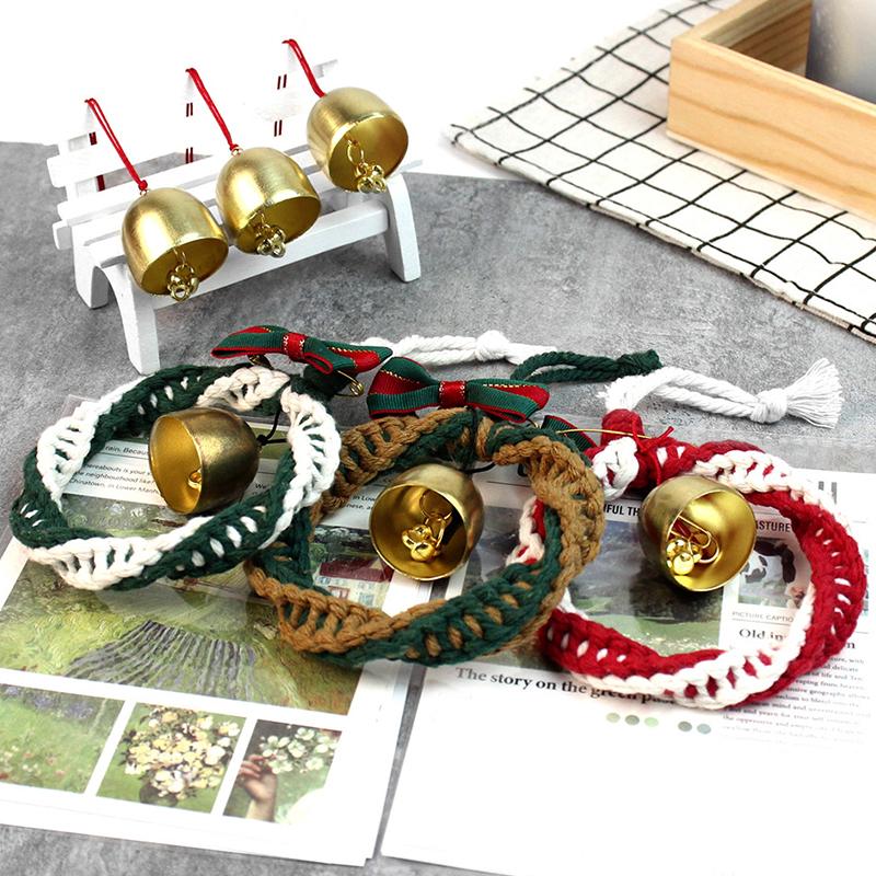 1 Set Festive Macrame Kit Xmas Party Red Green Handmade Christmas Ornament Set Walls