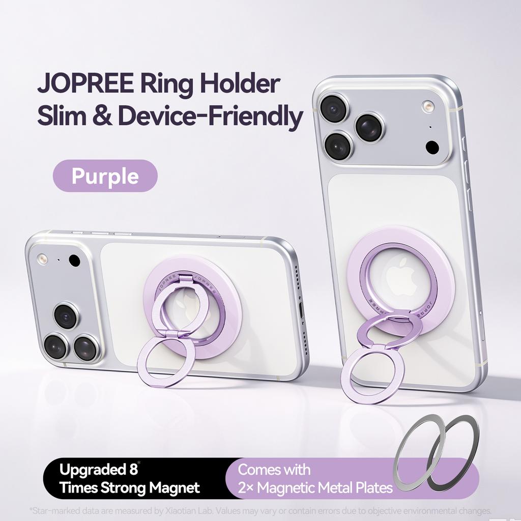 Stylish Phone Decorations Dual Sided Strong Magnetic Dual Magnet Phone Ring 24g Lightweight Zero Burden Factory Price New