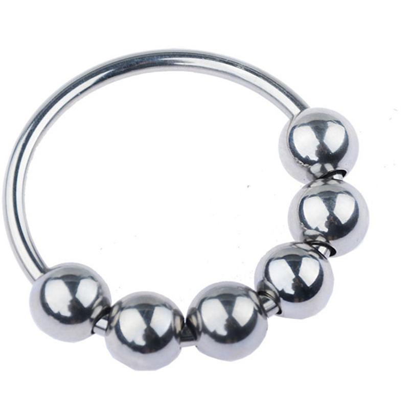 Metal Penis Ring Sex Toys For Men Male Delay Ejaculation Stainless Steel Cock Ring Glans Stimulator Sex Increase Orgasm 6 Sizes