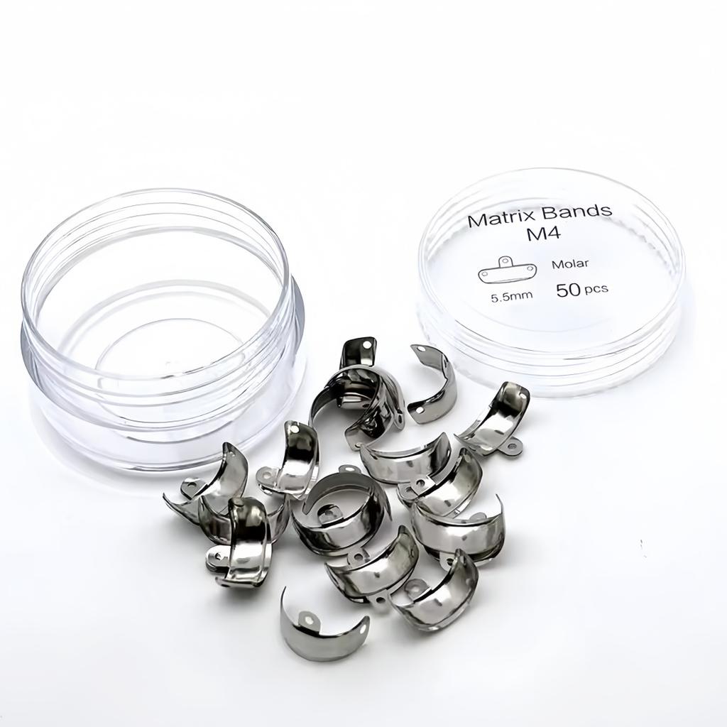 50Pcs/Box Contoured Dentistry Metal Matrix Professional Grade Sectional Matrix System Refill Matrices Bands Teeth Replacement Tools