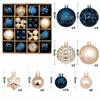 44Pcs Christmas Ball Ornament Set Big Xmas Tree Hanging Pendant Snowflake Merry Christmas Decoration 2025 New Year Party Gift