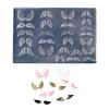 Nails Art Moulds Silicone Template Nails Designing Tool Little Wing Shape Silicone Handmade Molds for Manicure Creation