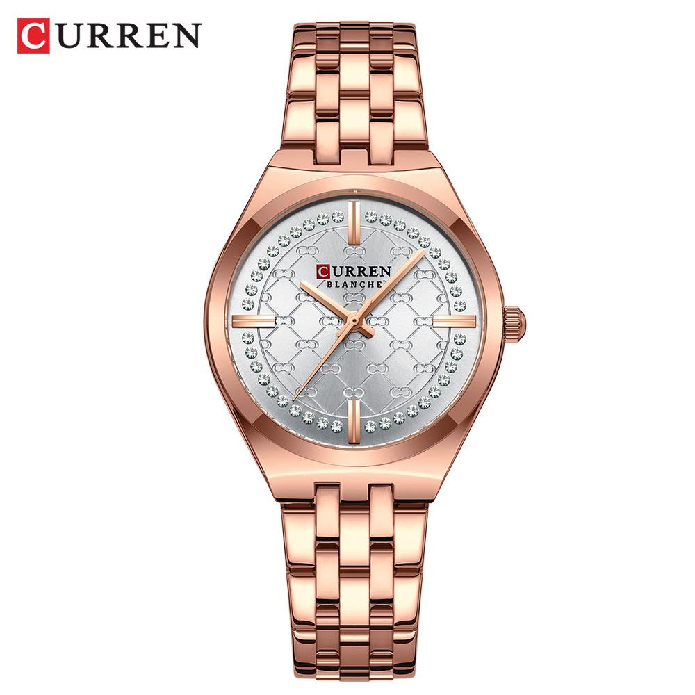 CURREN 9096 Women’s Waterproof Roman Quartz Wristwatch