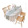 Oval Tablecloth Waterproof Fabric Dining Table Cloth Cover Cloth Light Luxury High-End Coffee Table Cloth Cover Towel West Dining Table Tablecloth