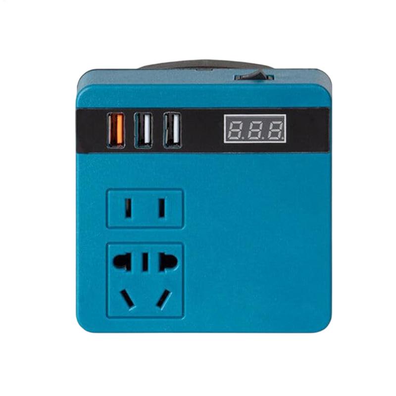 Smart Battery Inverter For Makita Household Battery Transformer Charger Adapter Battery Powered Outlet for Outdoor Work Inverter