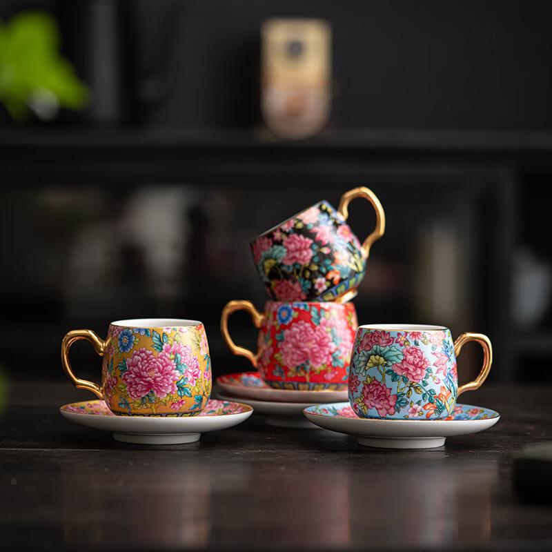 Palace Museum Enamel Ceramic Coffee Tea Cup