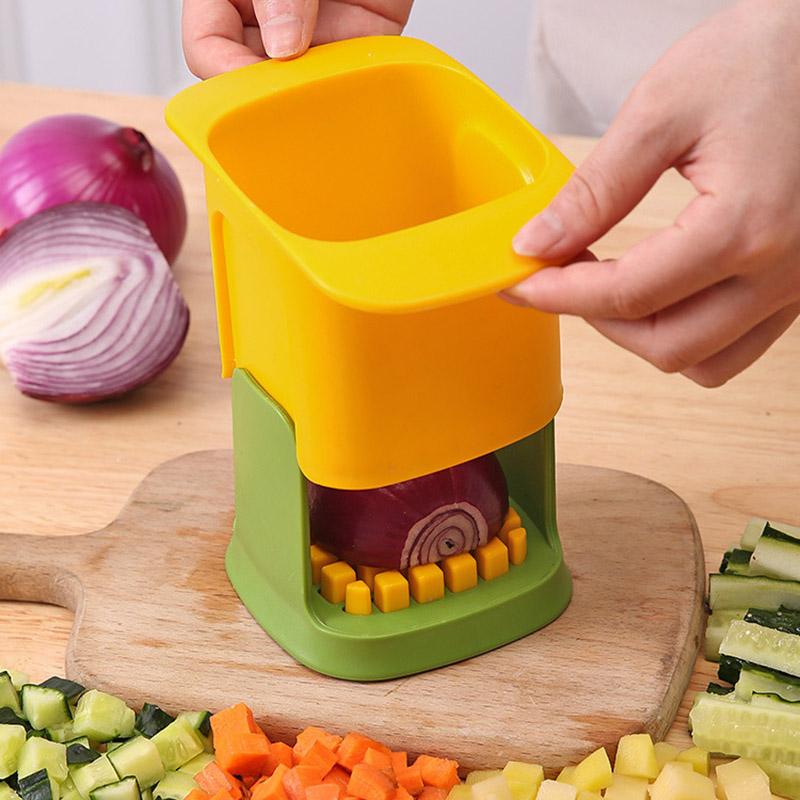 Tritatutto multifunzionale per verdure, tagliapasta a pressione manuale, affettatrice per cipolle, affettatrice per patatine fritte, gadget da cucina, affettatrice per cetrioli e patate, utensili da cucina