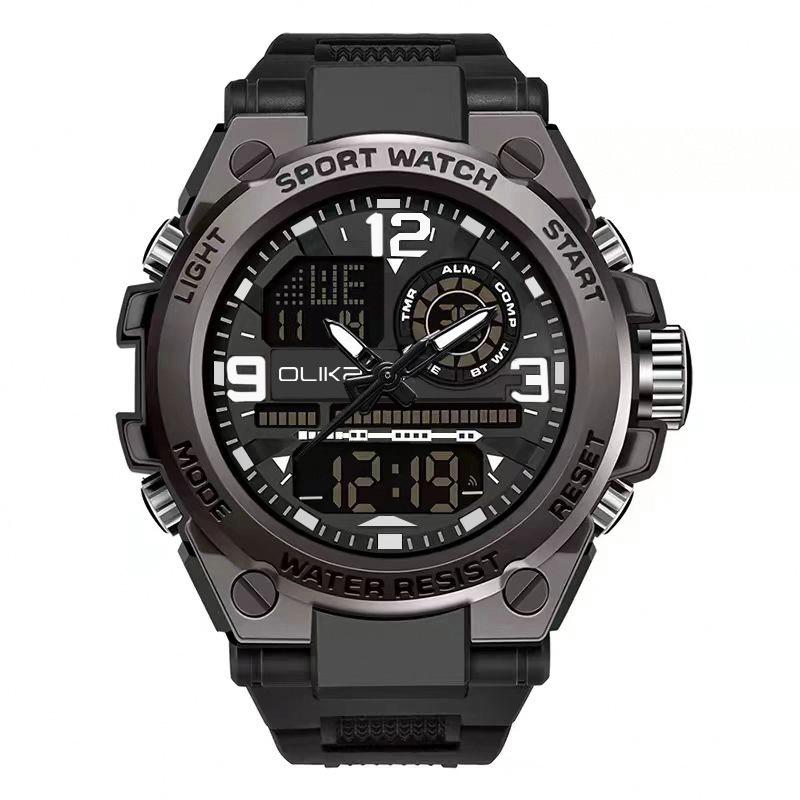 Top Brand New Dual Display Electronic Watch Student Multifunctional Examination Sports Multifunctional Electronic Watch