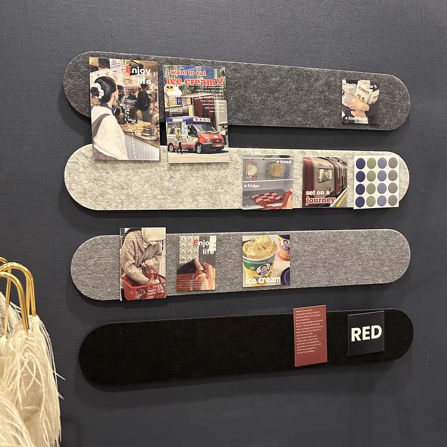 Self-Adhesive Felt Board for Photos, Keys & Jewelry - Wall & Desktop Decoration