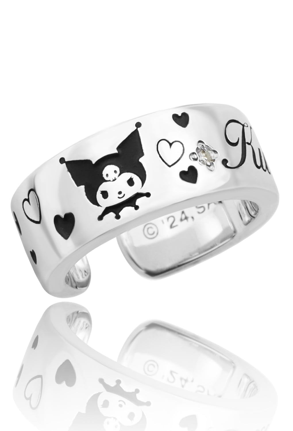 

Серьги-каффы Sanrio Limited, серебро 925 пробы, товары Kuromi [Shinjuku Ginnokura] Куроми-тян