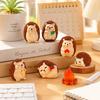 6 Pcs Creative Hedgehog Figurines Resin Hedgehog Ornaments Home Desk Decoration