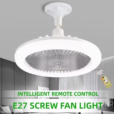 Rotatable 3 In 1 Ceiling Fan with Remote Control Lighting E27 Converter Base Lighting Base Bedroom Living Room