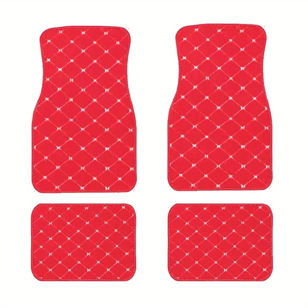 4 PCS Universal Style Car Floor Mat for PEUGEOT 206 307SW 308 407 408 508sw 208 2008 3008 4008 5008 Car Accessories Amagi
