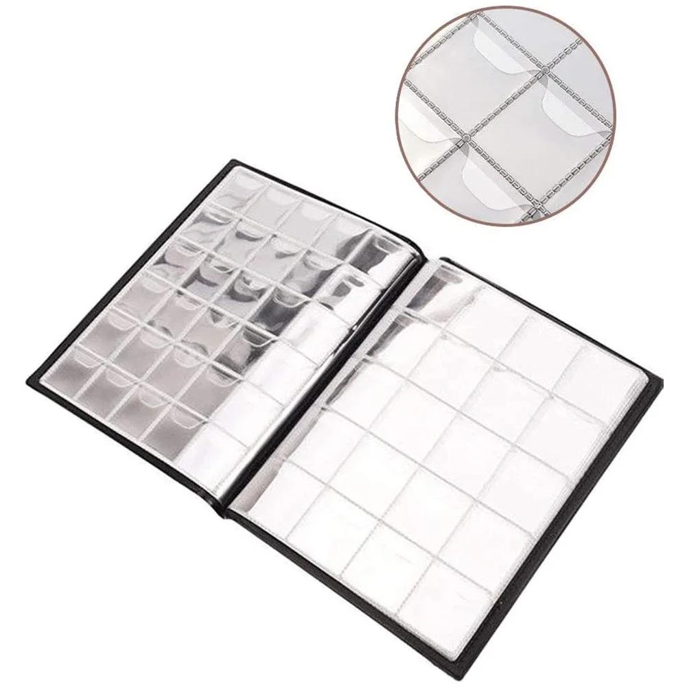 250 Coins Storage Book Commemorative Coin Collection Album Holders Collection Volume PU Leather Folder Hold Empty Penny Pockets