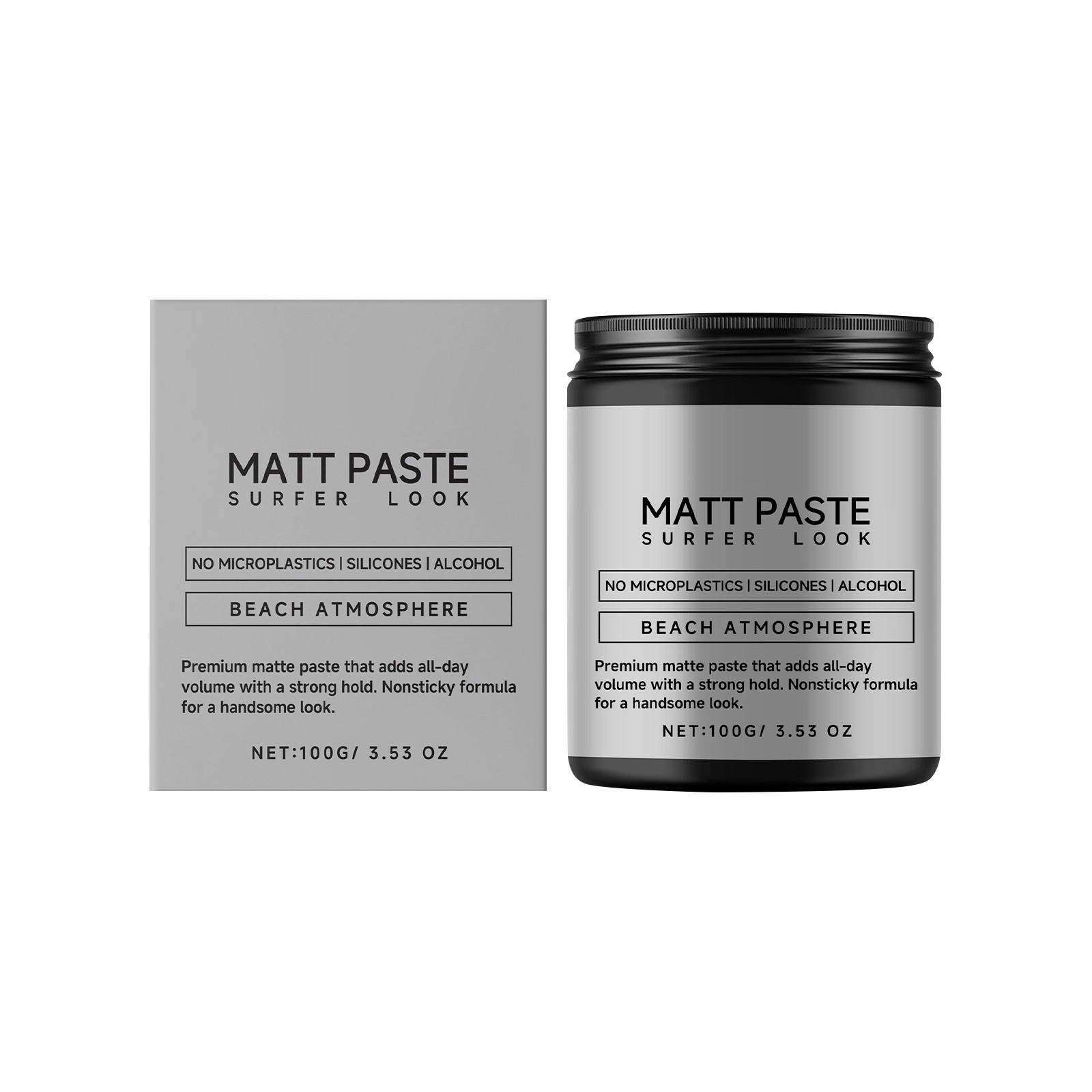 

Бальзам для укладки волос для мужчин, стойкий бальзам для укладки, мощный, стойкий, подходит как мужчинам, так и женщинам, 100 г One Size белый