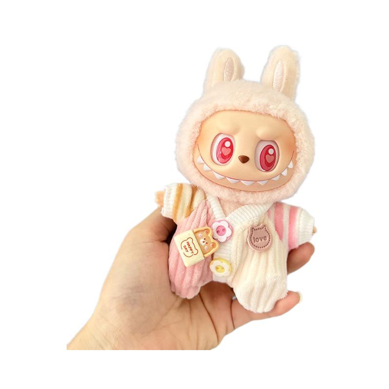 Labubu First & Second Gen Clothes Pendant: Sit Party, Climbing, and Cute Baby Outfits