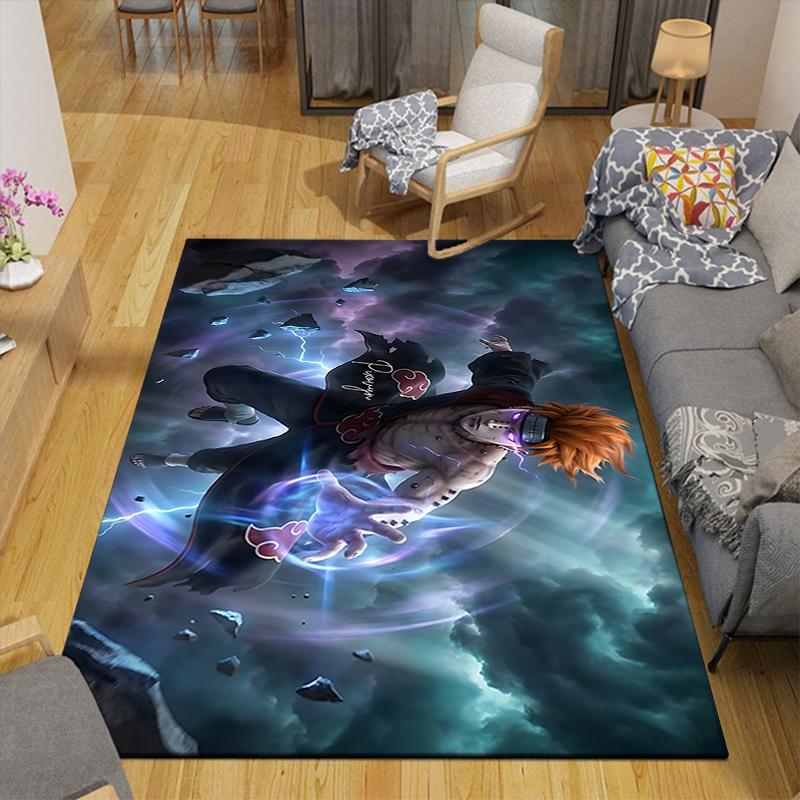1Pc Powerful Anime Hero Action Rug, Office Carpet Indoor Outdoor Doormat, Non-Slip, Comfortable, Living, Christmas Halloween, Xmas Gift S1520