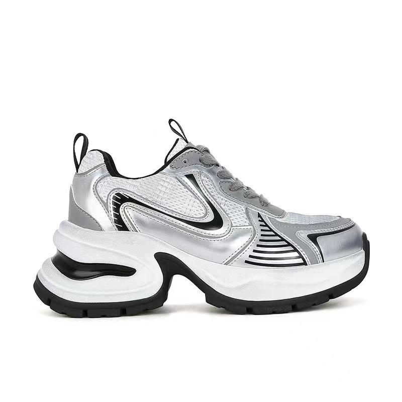 Leather Version~ Leather Ruth Platform Silver Dad Shoes Women's Casual Sports Shoes Running Shoes