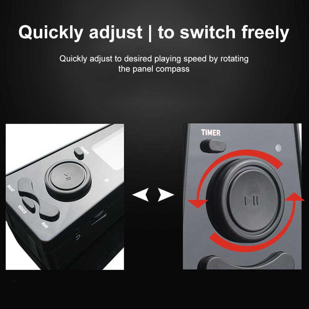 Digital Metronome Volume & Beat Speed Adjustable Electronic Metronome for Piano Guitar Drum and All Musical Instruments