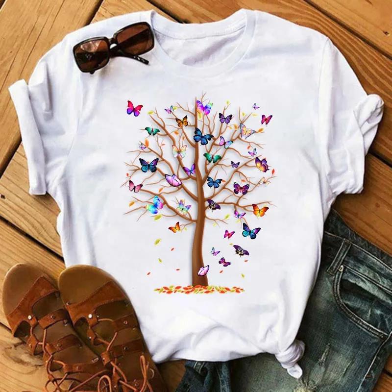 Female Short Sleeve Tshirt Harajuku Tee Shirts Girls T-shirts Fashion Red Poppy Women T Shirt Funny Black Printed Tops Tee