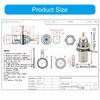 Universal BNC 50KY 12.5 Signal Adapter Male and Female Copper Connection Device For Networking Adapter Office Use