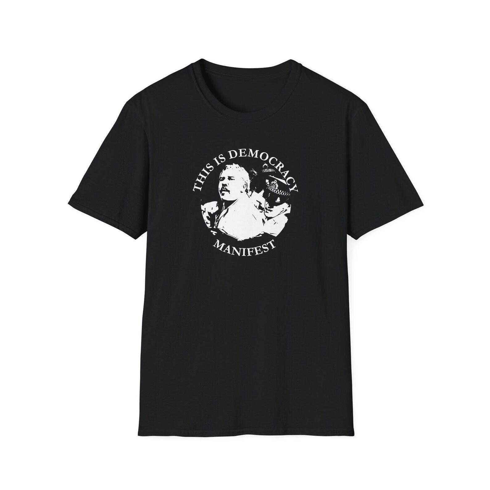 Democracy Manifest Graphic T-Shirt: Unisex Activist Tee S