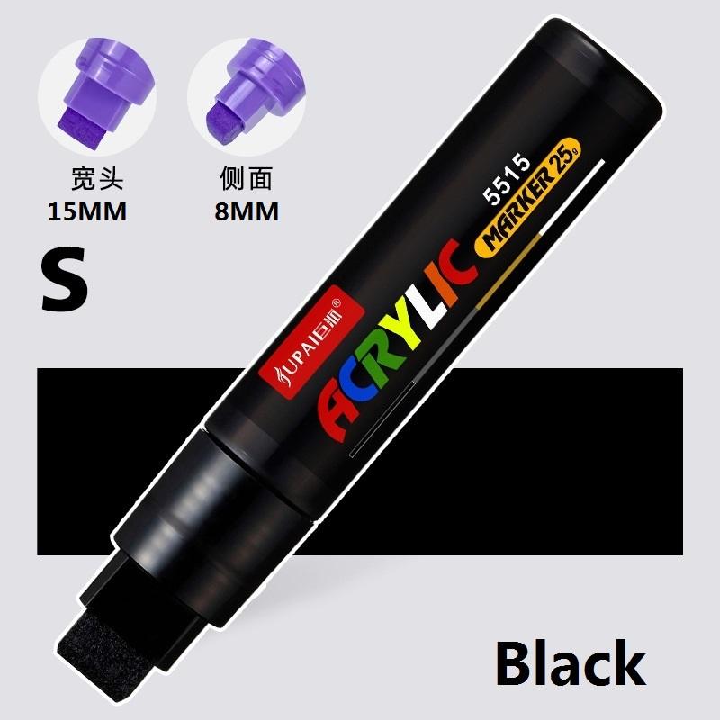 15 Farben Größere Kapazität Acryl-Marker Stifte, Ultra-breiter Kopf 15MM/8MM Graffiti, Malerei, Zeichnen, Werbeplakate Kunstbedarf