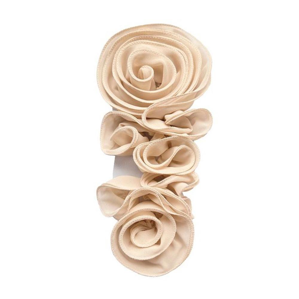 Big Flower 3D Floral Patch Folded Design DIY Chest Flower Handmade Floral Applique Wedding Dress