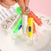 Portable Flashlight Mini Plastic Children's Flashlight Small LED Crystal Transparent Light Electric Household Emergency Light