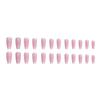 Fashionable Pink Gradient Glitter False Nails Sweet Ins Style False Nail Patches