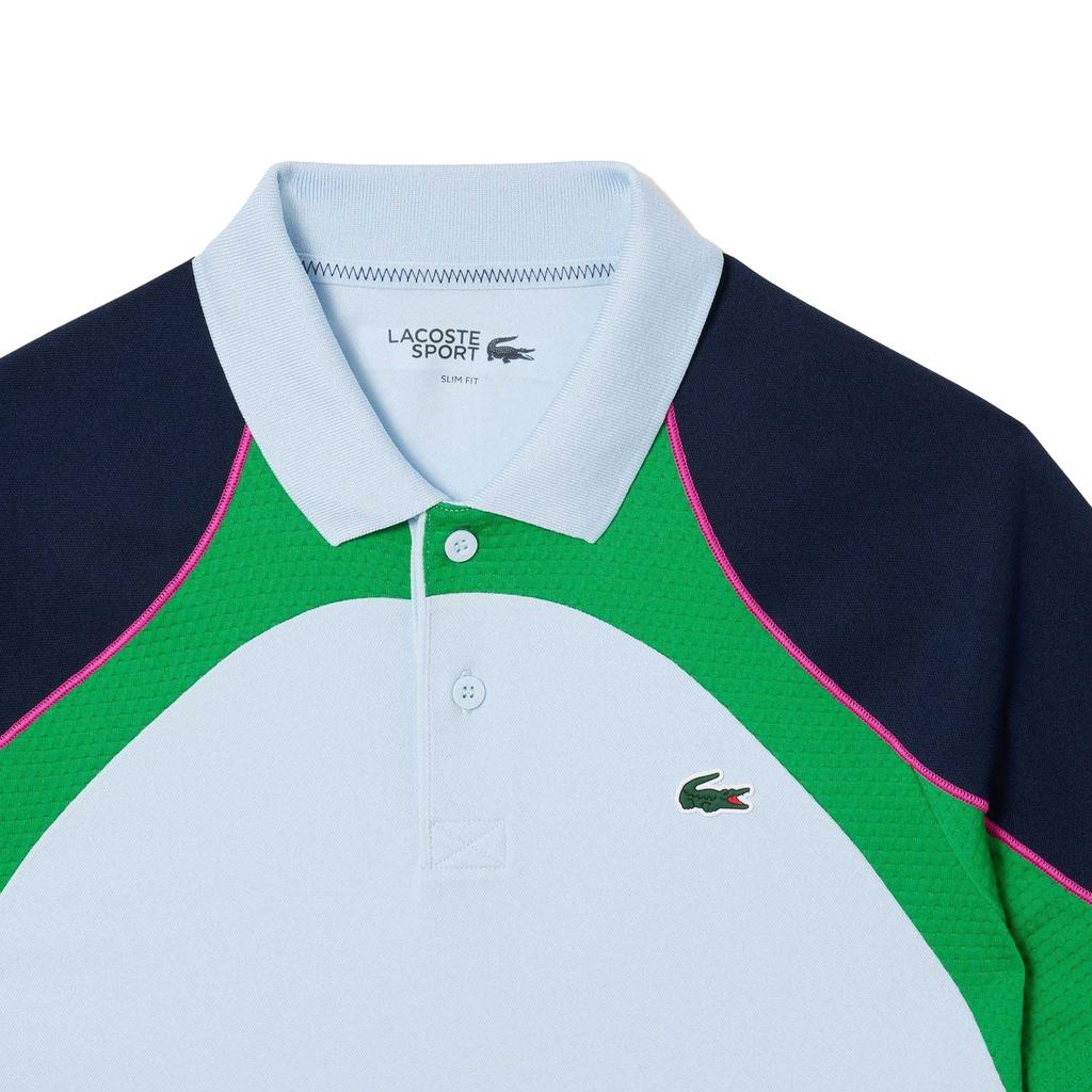 Lacoste Mens Colour Block Ultra Dry Tennis Polo Shirt