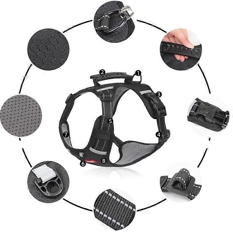 Chewie Cozy Harness, Chewie No Pull Dog Harness with Leash Adjustable Dog Vest
