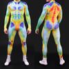 Kostiumy sceniczne z nadrukiem cyfrowym 3D dla dorosłych na wydarzenia Halloween, karnawałowe imprezy tematyczne, strój cosplayowy do zabawy w udawanie, kombinezon