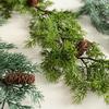 Artificial PE Rattan Leaves for Wall, Door, and Christmas Decor Vines