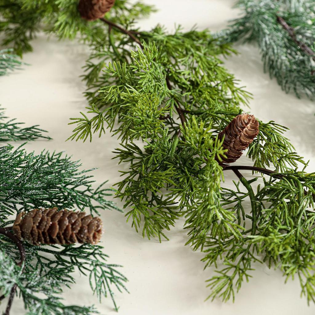 Artificial PE Rattan Leaves for Wall, Door, and Christmas Decor Vines