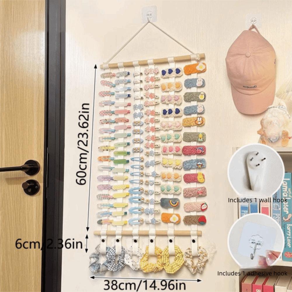 Wall Hanging Hair Bows Organizer Space Saving Headband Display Holder Hair Clip Storage  Home
