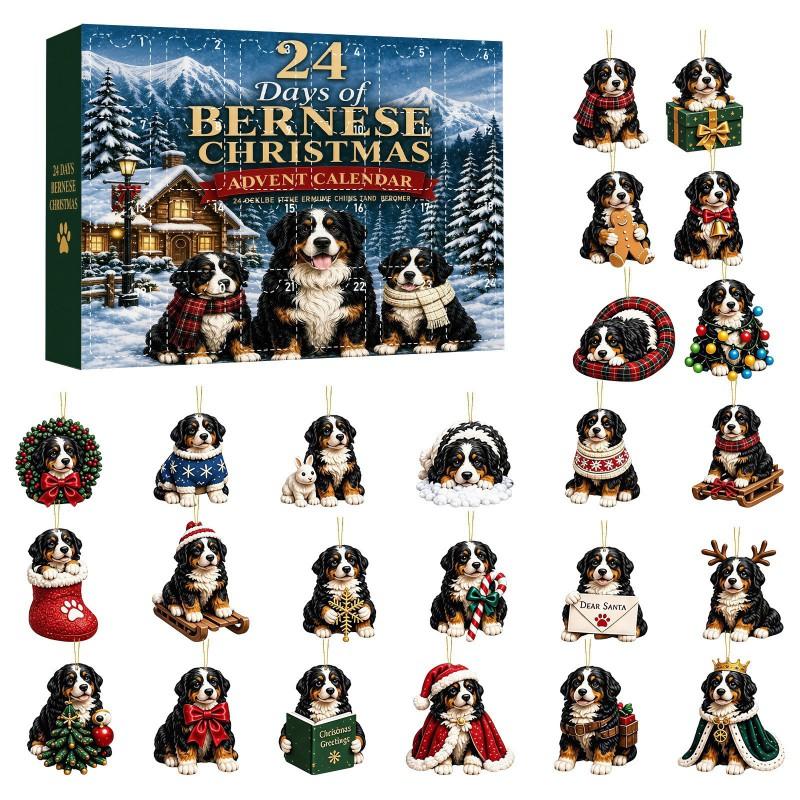 2026 Animal Christmas Advent Calendar Acrylic Blind Box Toy Adults Collectible Holiday Countdown Gift