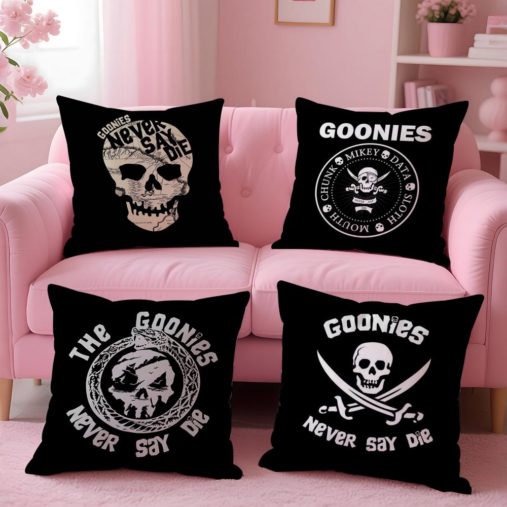 Movie G-Goonies Cushion Cover Soft Short Plush Double-Sided Printing Home Decor Machine Washable Pillow Case Gift