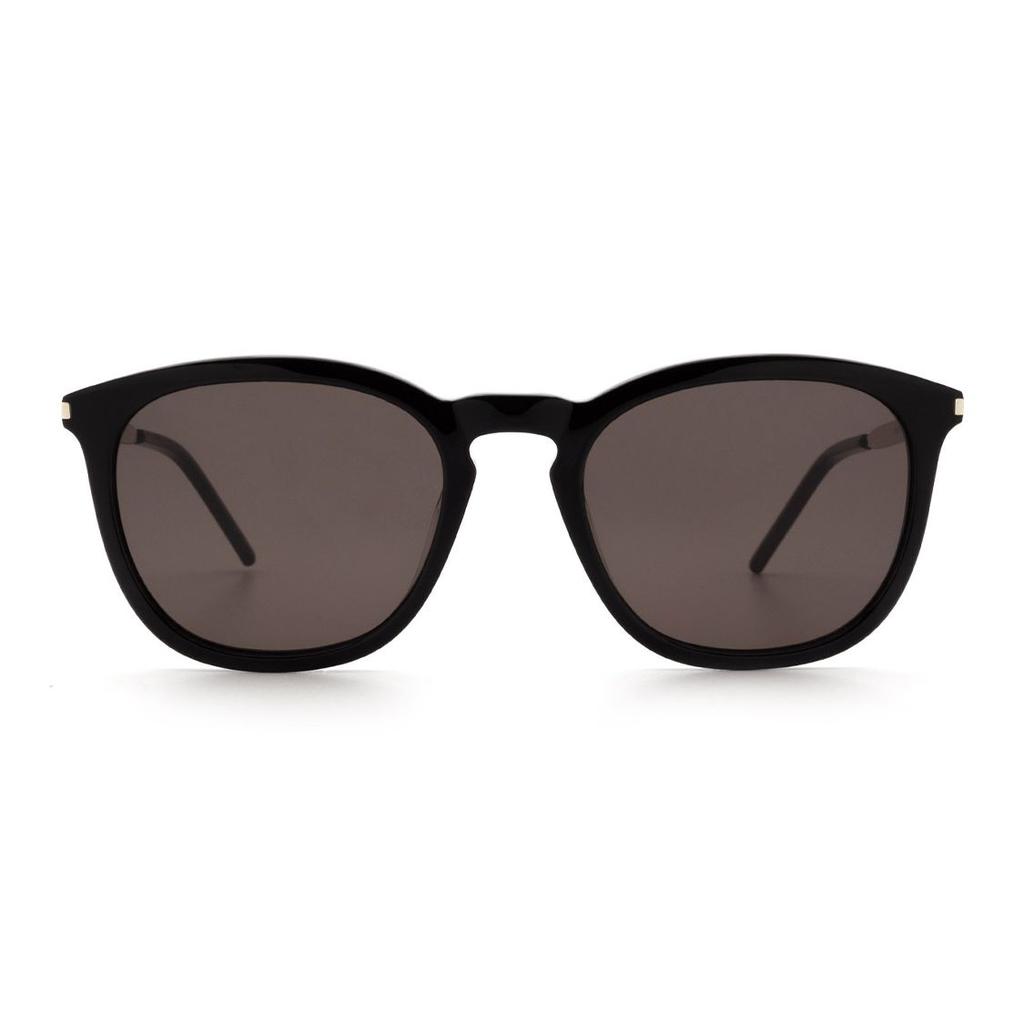 Saint Laurent Round Sunglasses Black/Silver Unisex Eyewear SL-360-001