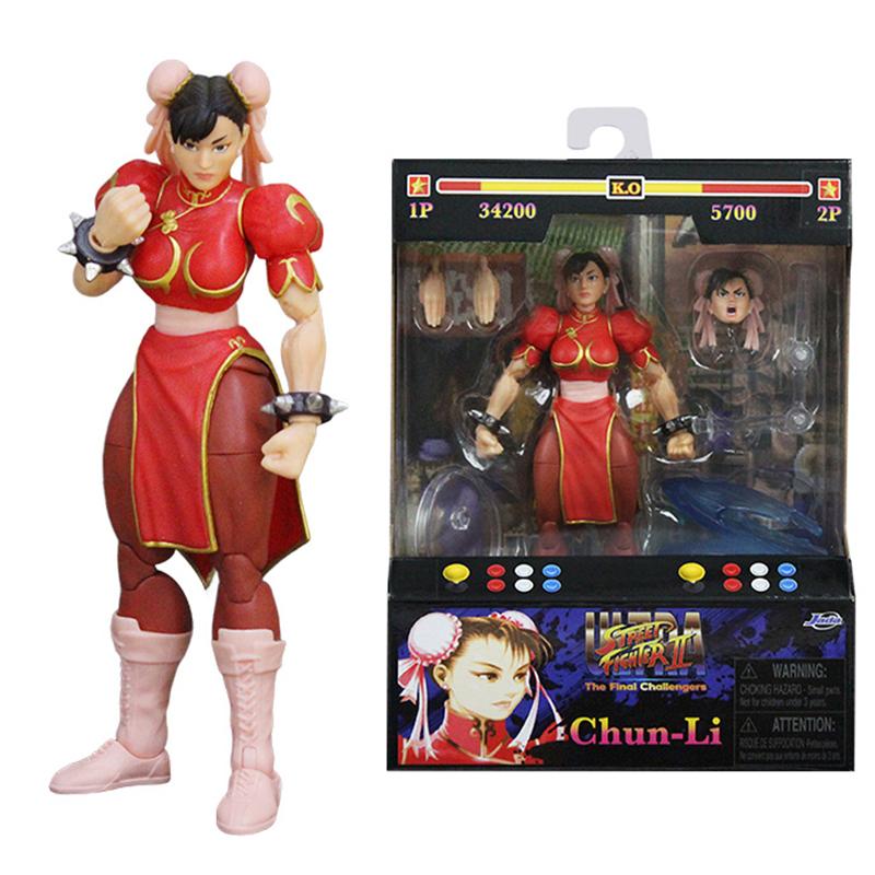 Toys Street Fighter Chun-Li Action Figure  Crimson Justice Edition Collector Figure (6  Articulated Red Variant) JD35664