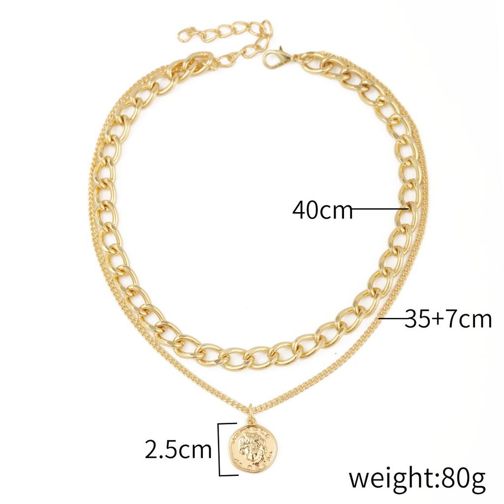 Necklace for Women Necklaces Ins Wind Multilayer Double Layer Necklace Collarbone Chain Love Heart Necklace Female Niche Design Sense Elegant Necklace